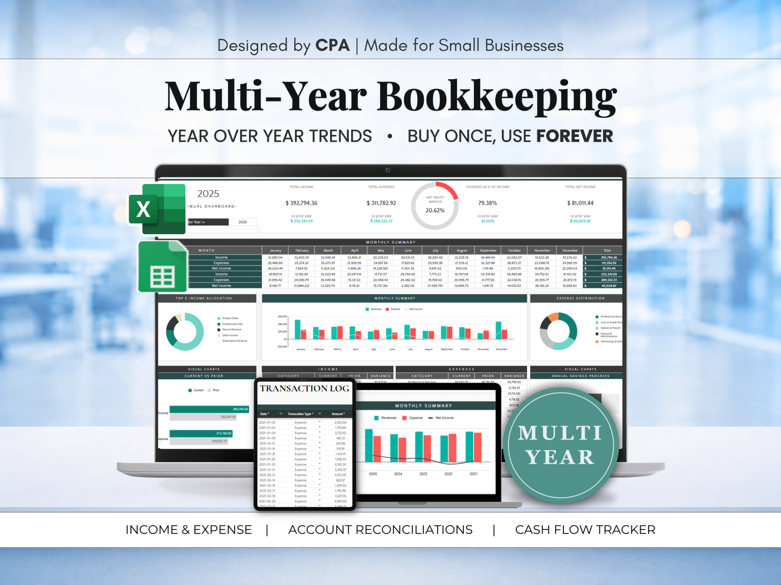 InsightSheets financial templates